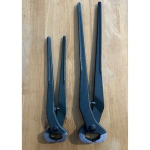 Lot Of 2 Vintage Craftsman 14" & 10" End Nipper Pliers Cutting Tool Made In USA